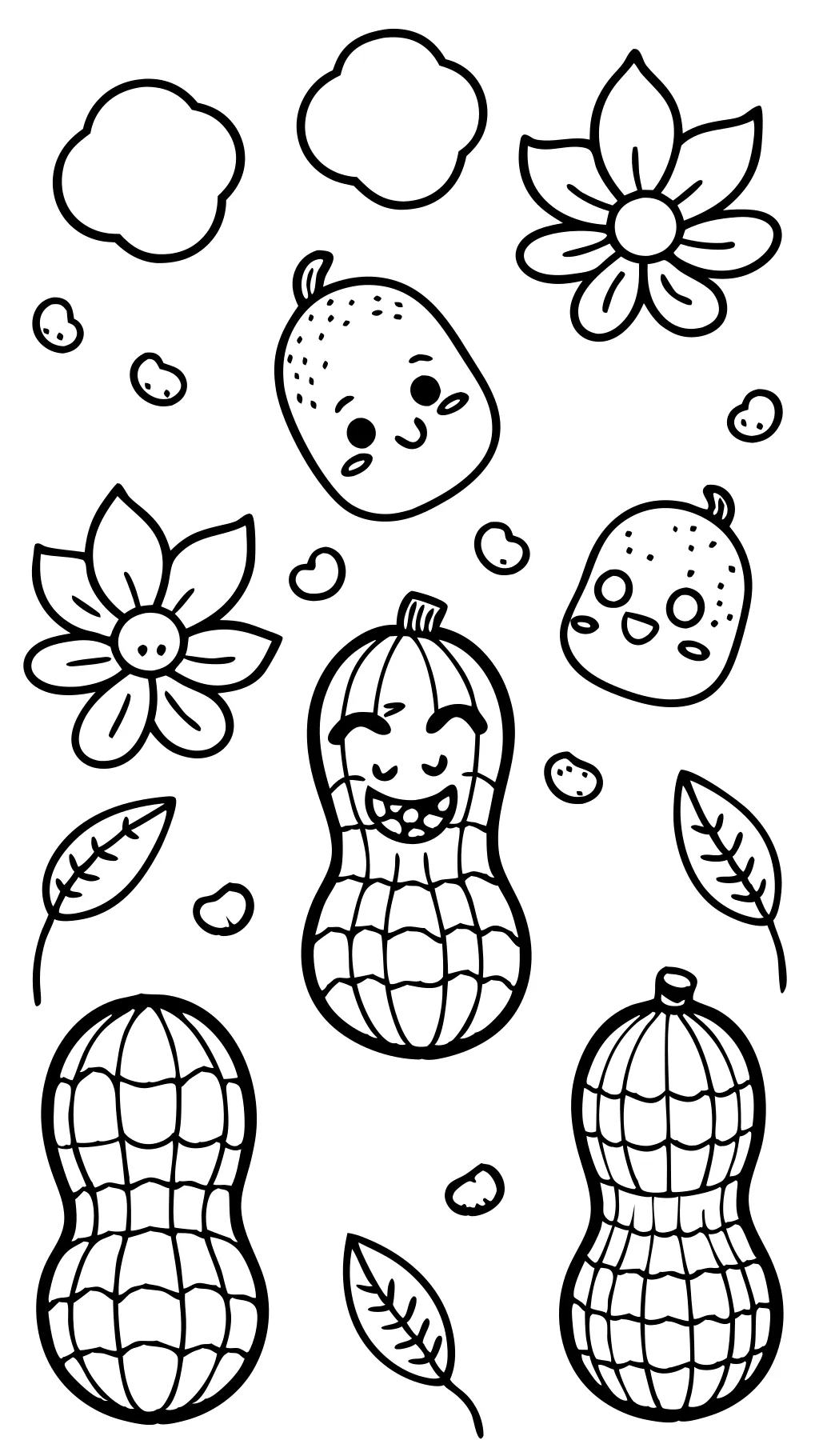 peanuts coloring page